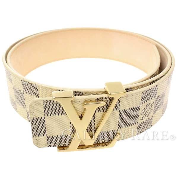 ルイヴィトン ベルト ダミエ アズール サンチュール イニシャル ヴィトン メンズ M9609 95cm セール特価品 Vuitton Louis