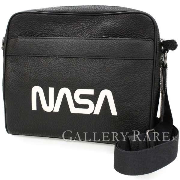 コーチ ショルダーバッグ Nasa ブラック レザー F219 Coach バッグ メンズ アウトレット Anighttorememberromega Com