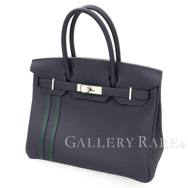 HERMES エルメス バーキン30 cm オフィサー ブルーニュイ×ヴェール 