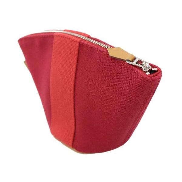 エルメス ポーチ パルミール ミニ 保障 コスメポーチ Hermes レッド 化粧ポーチ 赤 Mini 小物入れ Palmyre