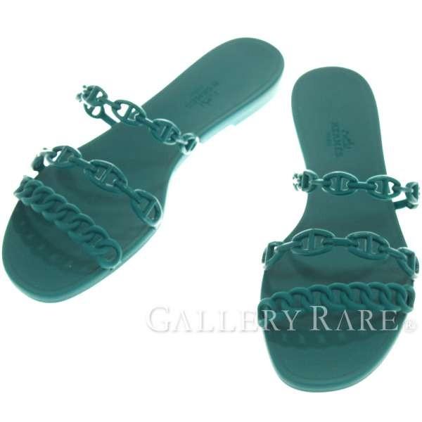 エルメス サンダル リヴァージュ Rivage シェーヌダンクル ラバー  