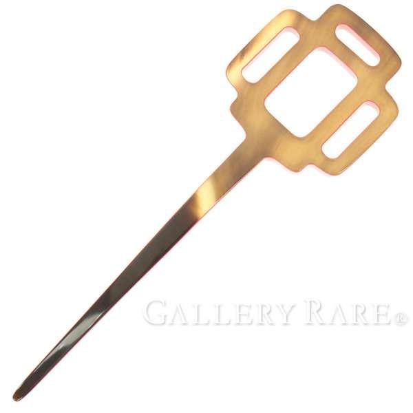 エルメス かんざし リズム Rhythm ヘアアクセサリー バッファローホーン 水牛 ヘアピック Hermes 髪留め 簪 Aogu Or