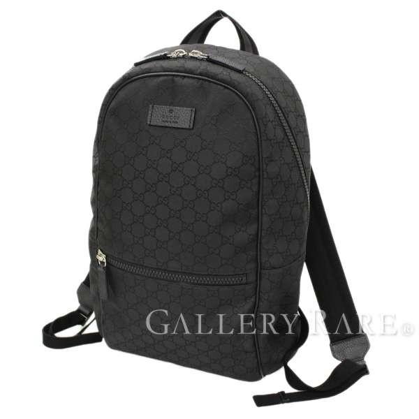 グッチ バックパック Ggナイロン 黒 送料無料 当日発送可能 リュック アウトレット品 グッチシマ メンズ バッグ リュックサック