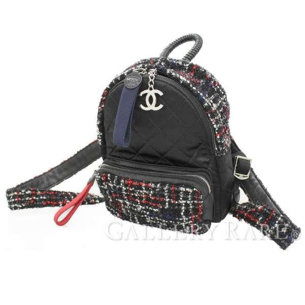 シャネルツィードリュックサック