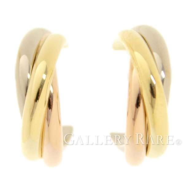 Cartier（カルティエ） ピアス トリニティ イヤリング K18PG K18WG