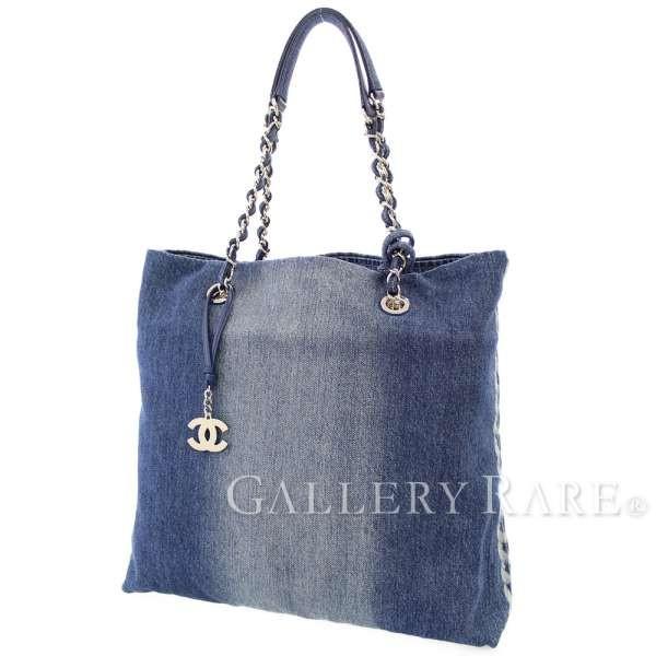 CHANEL（シャネル） トートバッグ ショッピングバッグ デニム ココ