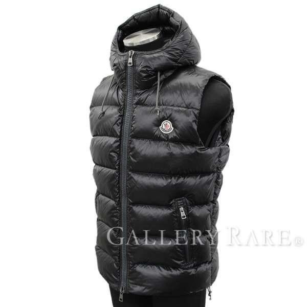 モンクレール ダウンベスト フード付き バルトロメ Bartholome 国内正規品 アウター メンズサイズ3 Moncler 服 ブラック