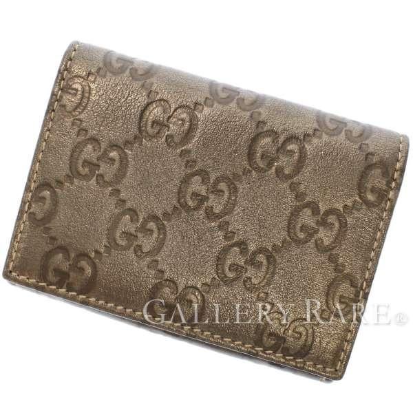 グッチ カードケース グッチシマ ブラック 1965 Gucci パスケース 名刺入れ メンズ メタリックブラウン Gallery Rare 通販 Yahoo ショッピング
