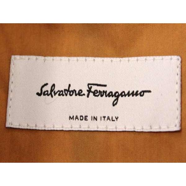 フェラガモ ワンピース ノースリーブ 格安 価格でご提供いたします キャメル Ferragamo シャツワンピ 服 レディースサイズ38