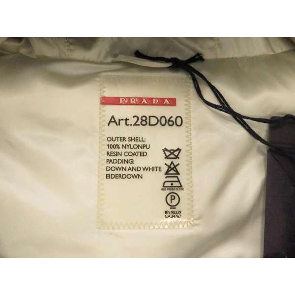 プラダ ダウンジャケット ファートリム付 ブルーフォックスファー Prada ナイロン 28d060 公式通販 レディースサイズ40