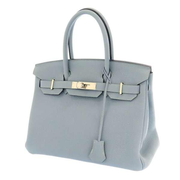 HERMES（エルメス） バーキン30 ブルーラン×シルバー金具 トゴ □P刻印 