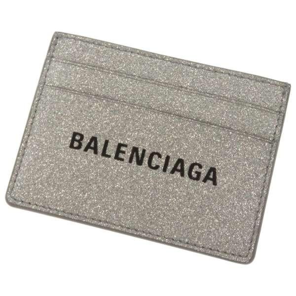 BALENCIAGA バレンシアガ カードケース エブリディ シルバー ラメ  