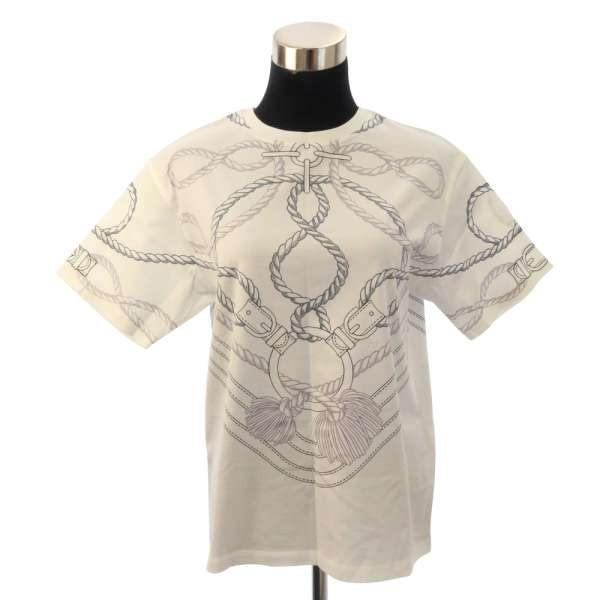HERMES（エルメス） Tシャツ Cordelieres コリエドシアン ホワイト