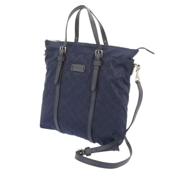GUCCI（グッチ） トートバッグ GGナイロン ブルー 510333 GUCCI 2WAY
