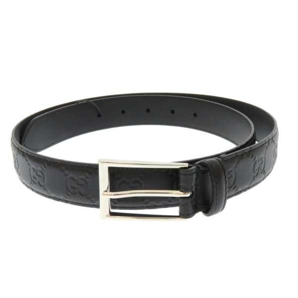 グッチ 初売り ベルト グッチシマ ブラック サイズ90 Gucci 黒 メンズ