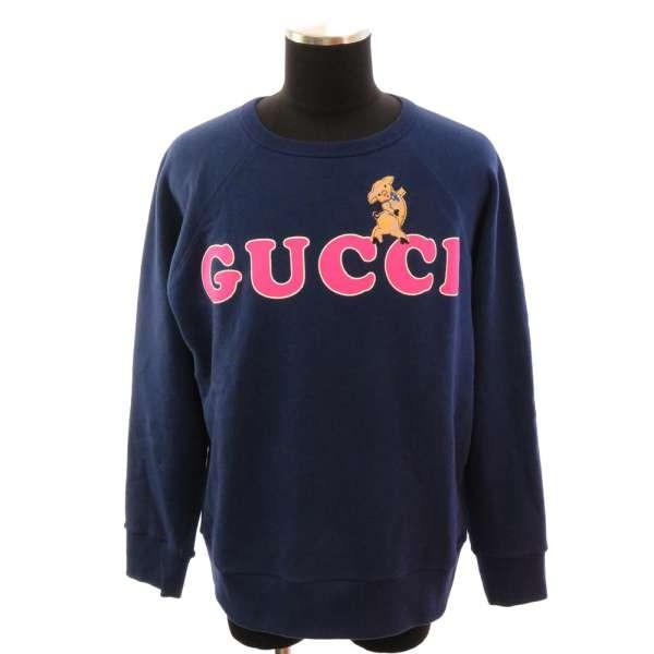 グッチ トレーナー ロゴ ピッグ スウェット メンズサイズM GUCCI 服