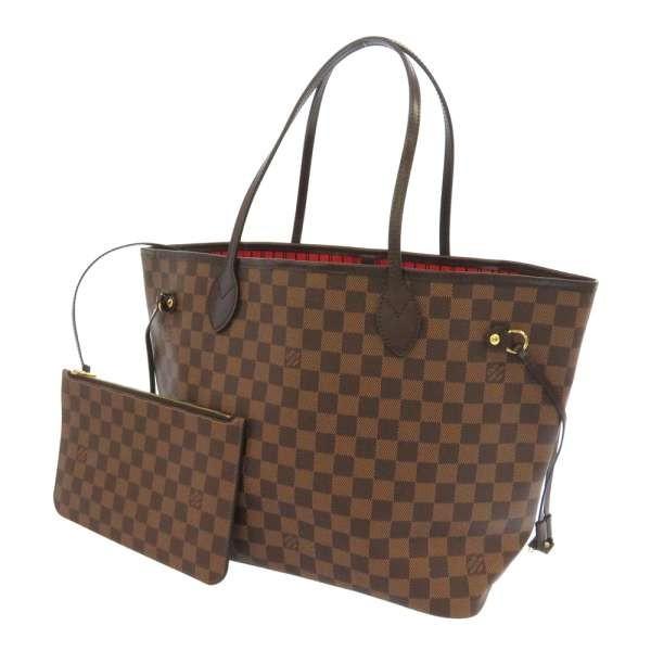 【美品】LOUIS VUITTON ダミエ　ネヴァーフル　MMヴィトンポーチ付 LOUIS VUITTON（ルイ・ヴィトン） トートバッグ ダミエ ネヴァーフルMM