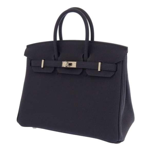 HERMES（エルメス） バーキン25 ブルーニュイ/シルバー金具 トゴ D刻印