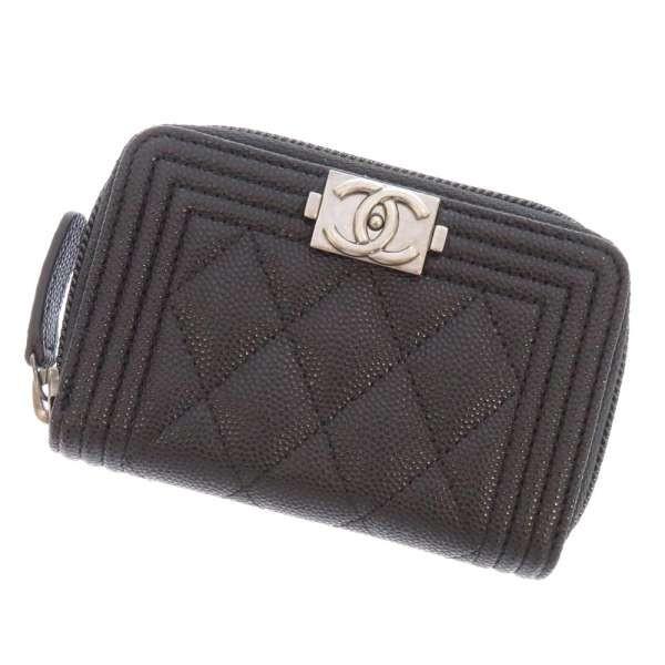 CHANEL シャネル コインケース ボーイシャネル ココマーク マトラッセ  