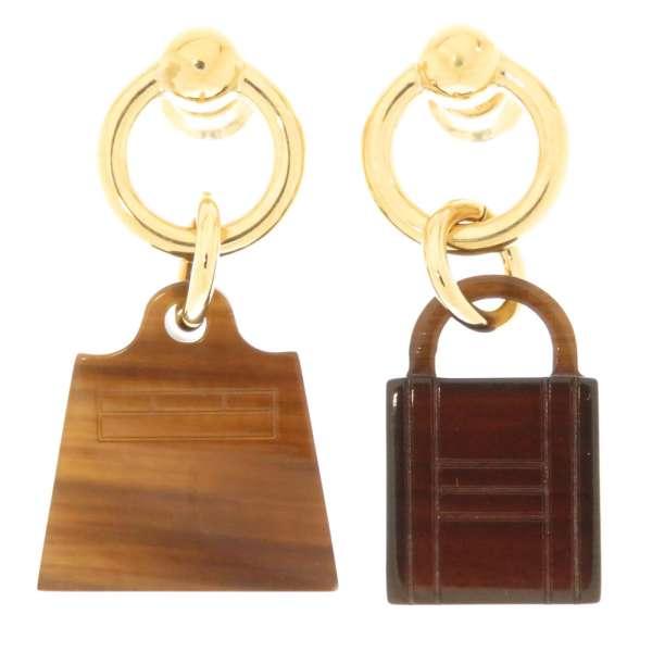 HERMES エルメス ピアス ケリー カデナ バッファローホーン HERMES エルメス ピアス ケリー カデナ バッファローホーン