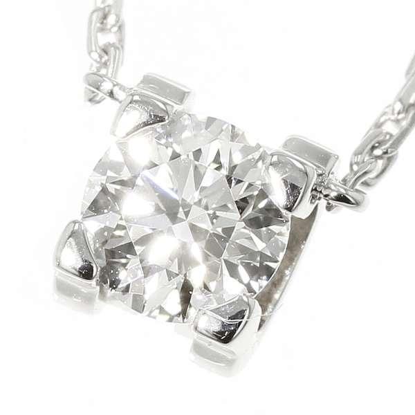 カルティエ ネックレス Cドゥ ダイヤモンド 0.28ct K18WGホワイト 