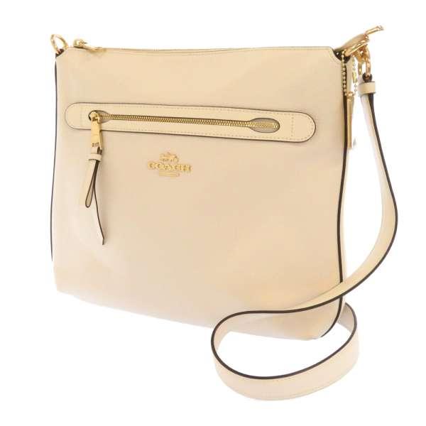 コーチ ショルダーバッグ - F34823 レザー COACH（コーチ） ショルダーバッグ ホワイト レザー F34823 COACH