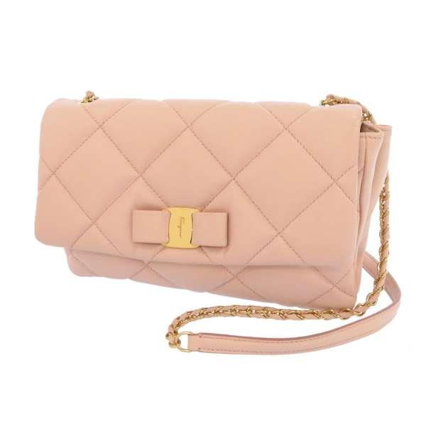 FERRAGAMO（フェラガモ） ショルダーバッグ ヴェラ リボン ピンク 21