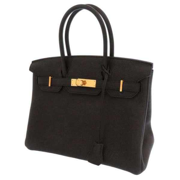 HERMES（エルメス） バーキン30 ブラック/ピンクゴールド金具 トゴ D