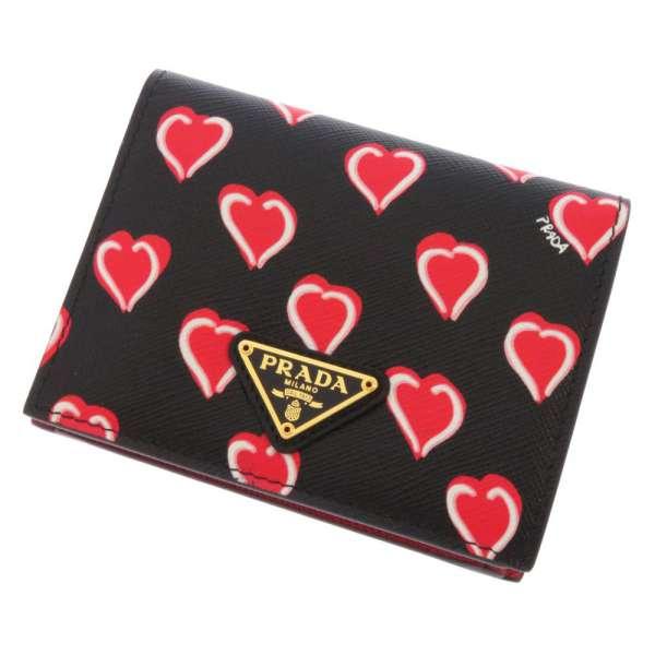 PRADA プラダ 二つ折り財布 サフィアーノ SAFFIANO METAL コンパクト 