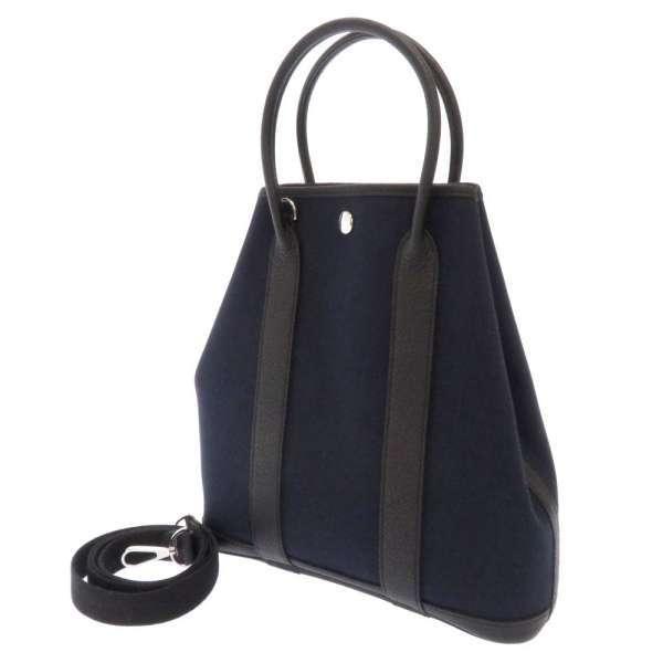 エルメス HERMES ガーデンファイル トートバッグ 黒 ◻︎J HERMES（エルメス） トートバッグ ガーデンファイル28 ストラップ