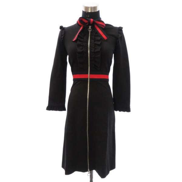 グッチ ワンピース ジャージドレス フリル リボン レディースサイズxs Gucci アパレル 服 安心保証 Gallery Rare 通販 Yahoo ショッピング