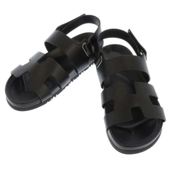 エルメス サンダル タカラ ブラック シルバー金具 カーフレザー レディースサイズ38 Hermes 靴 黒 Gallery Rare 通販 Yahoo ショッピング