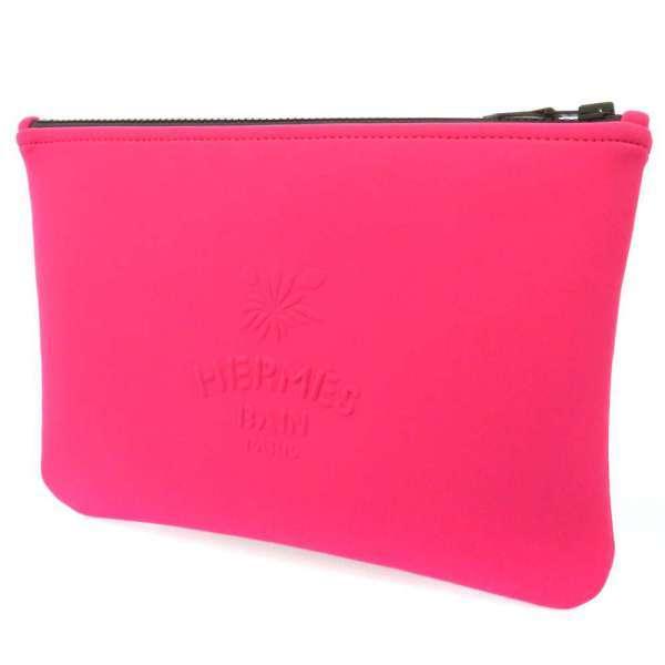 HERMES エルメス フラットポーチ ネオバンMM レオパード Neobain