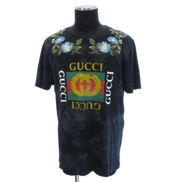 GUCCI グッチ Tシャツ フローラル ヴィンテージ加工 メンズ GUCCI グッチ Tシャツ フローラル ヴィンテージ加工 メンズ