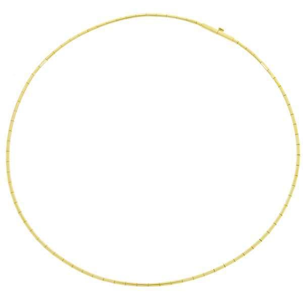 Cartier（カルティエ） チョーカー チューブ オメガ K18YGイエロー