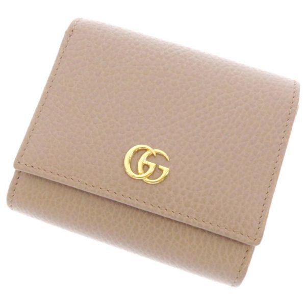 GUCCI 2つ折り財布 ggマーモント コンパクトウォレット 難アリ GUCCI（グッチ） 二つ折り財布 GGマーモント コンパクトウォレット