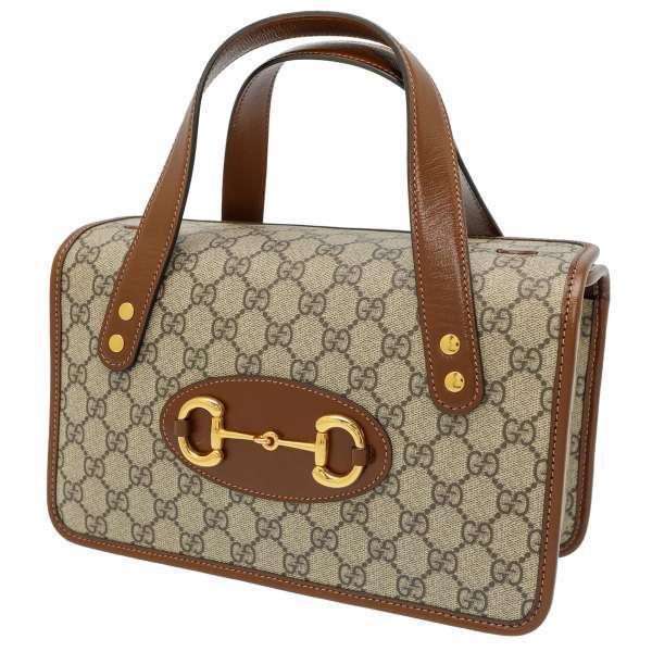 GUCCI グッチ ハンドバッグ GG ホースビット ブラウン ヴィンテージ GUCCI（グッチ） バッグ ショルダー レディース 中古 ホースビット GG