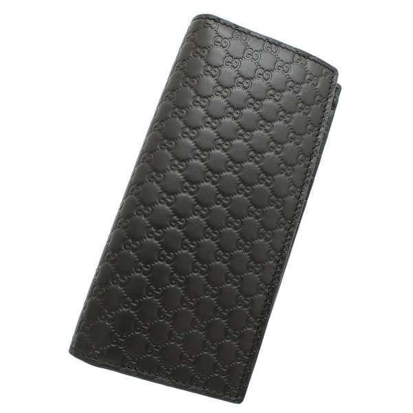 GUCCI（グッチ） 長財布 マイクロ グッチシマ ブラック 449245 GUCCI