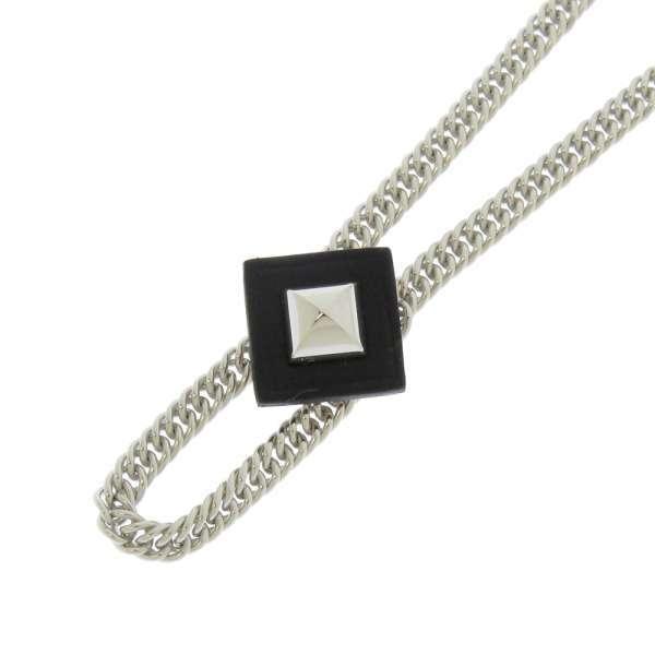 HERMES エルメス ネックレス グルメット エケストルPM ブラック 