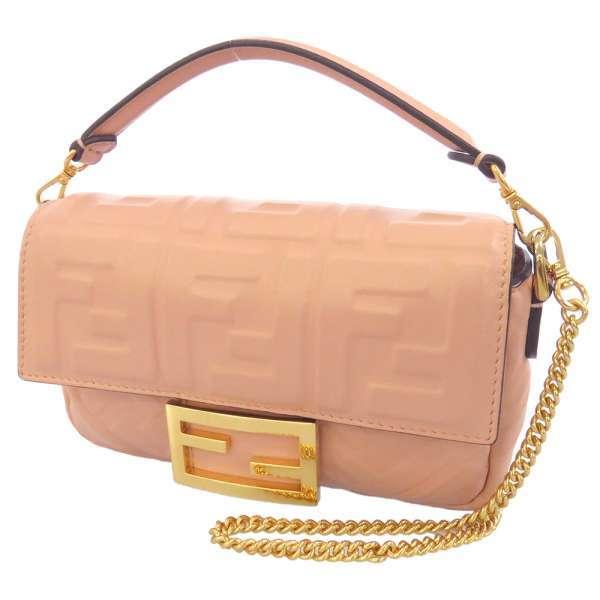 FENDI フェンディ チェーンショルダーバッグ ズッカ バゲット 8BS017 