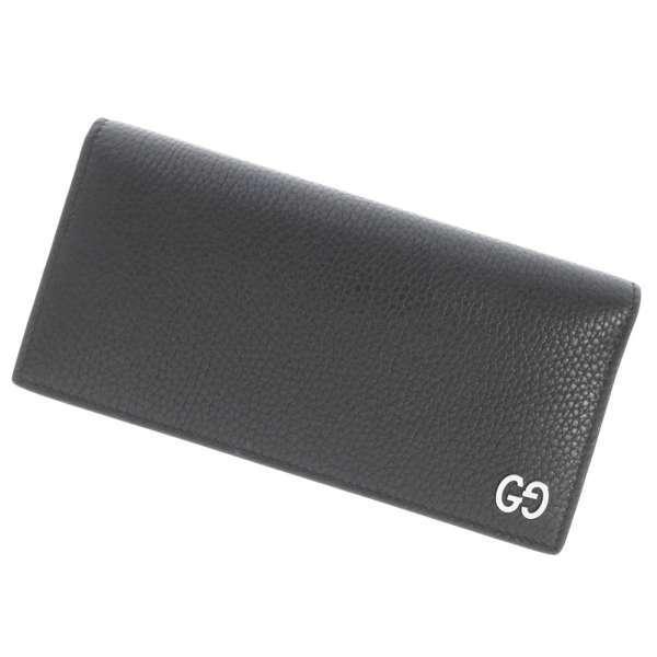 付属品完備✨グッチ 長財布 GGインターロッキング レザー バイカラー ブラック GUCCI（グッチ） 長財布 インターロッキングG ブラック レザー 547080