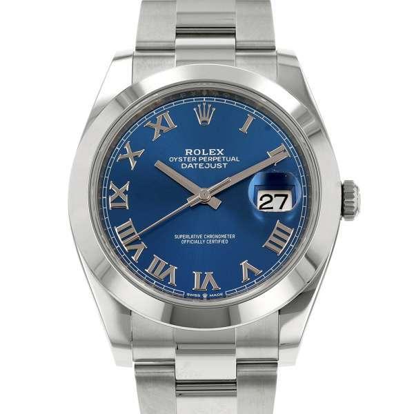ロレックス デイトジャスト41 ランダムシリアル ルーレット 126300 ROLEX 腕時計 アズーロブルー文字盤 ROLEX（ロレックス） デイトジャスト41 ランダムシリアル ルーレット