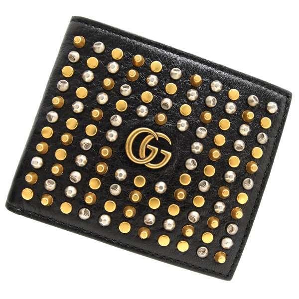 GUCCI（グッチ） 二つ折り財布 GGマーモント スタッズ 552876 GUCCI