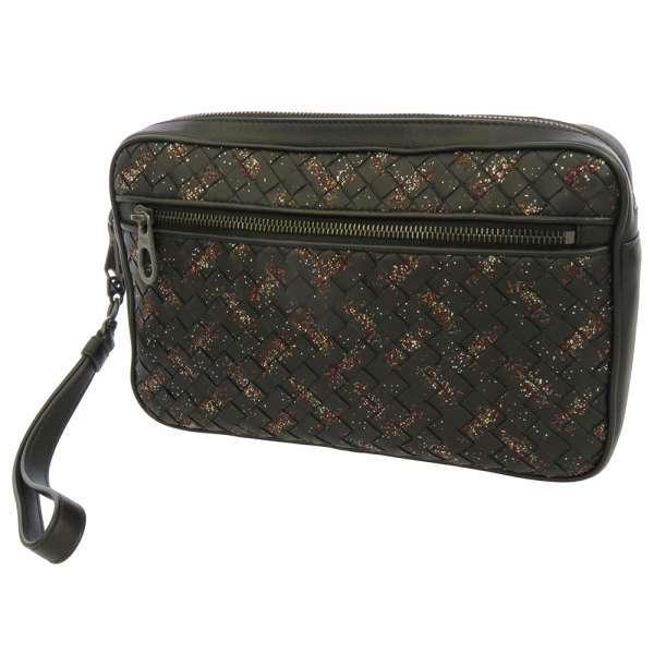 ボッテガヴェネタ クラッチバッグ マイクロドッツ イントレチャート  