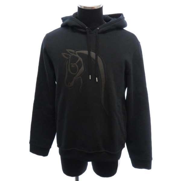 HERMES/エルメス　ホースパッチレザーパーカー　Mサイズ HERMES/エルメスホースパッチレザーパーカーMサイズ