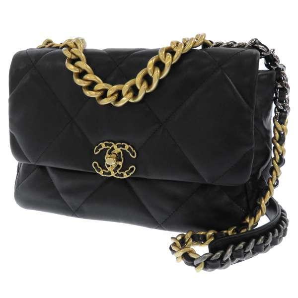 美品）シャネル CHANEL 19 ラージ チェーン ショルダー ハンドバッグ