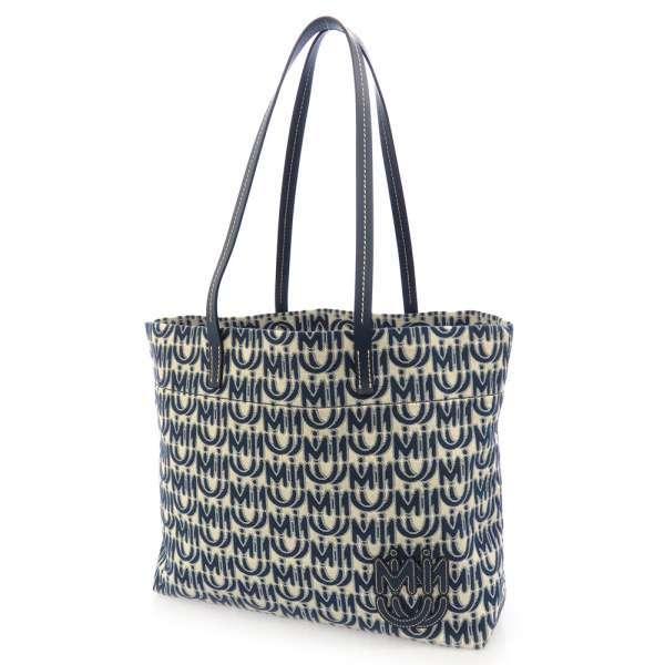 miu miu（ミュウミュウ） トートバッグ ジャカードロゴ入り レザー