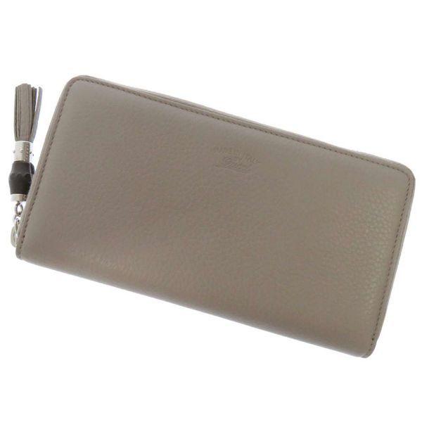 箱付き GUCCI 長財布 ラウンドファスナー バンブータッセル付き GUCCI（グッチ） 長財布 バンブー タッセル ラウンドファスナー 307984