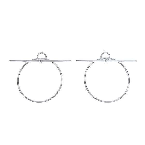 HERMES（エルメス） ピアス ループMM SV925シルバー HERMES Loop