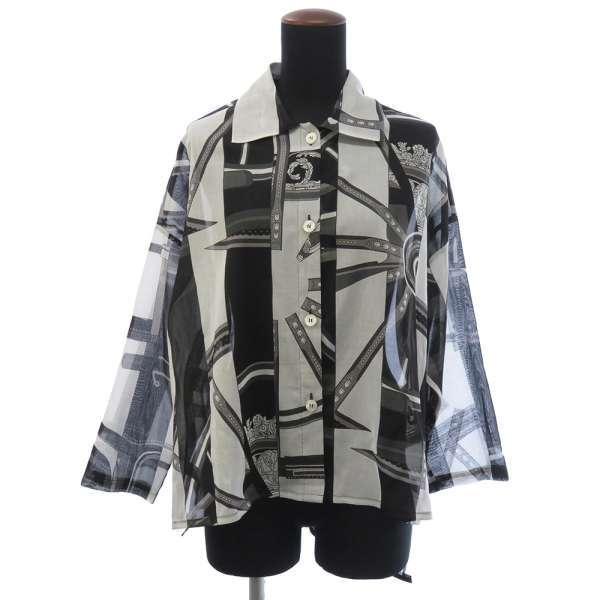 エルメス ビーチシャツ Berlines Bayadere コットン レディースサイズ34 Hermes アパレル 服 トップス 黒 白 Gallery Rare 通販 Yahoo ショッピング